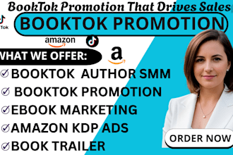 do booktok promotion ebook marketing amazon kdp booktok author smm book sale