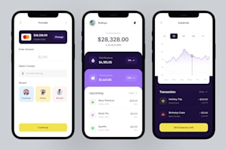 develop online banking app and website