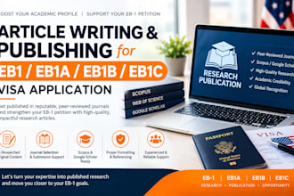 do article writing and publishing for eb1, eb1a, eb1b,eb1c visa application