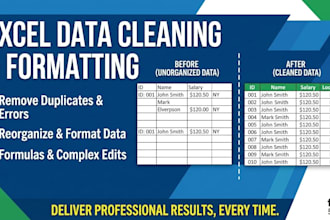 clean, format, and organize excel spreadsheet