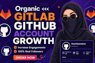 supercharge your gitlab or github followers, fork, expert project, profile promo