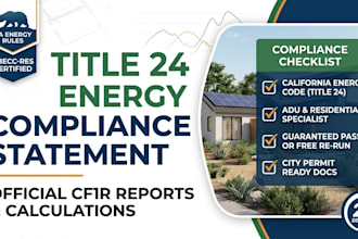 prepare california title 24 energy compliance report