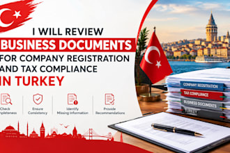 review business documents for company registration and tax compliance