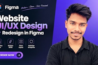 create UI UX figma design for websites and landing pages