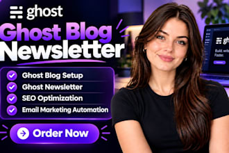 setup ghost blog newsletter ghost landing page seo ghost email automation
