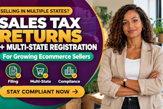 file US sales tax returns and register for sales tax in multiple states
