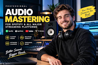 professionally mix and master your song for spotify and major streaming platform