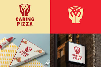 design any kind of pizza logo