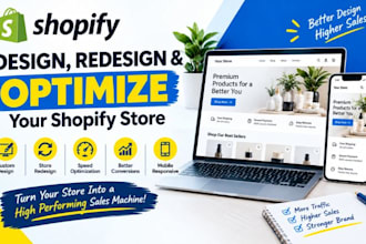 design shopify store, shopify website, figma to shopify and dropshipping store