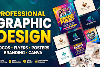 do professional graphic design, logo, flyers, and posters
