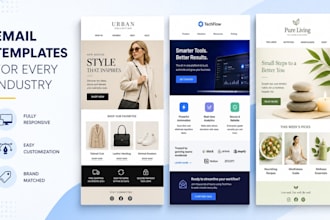 design a responsive ecommerce email template for mailchimp