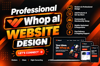 build, redesign, or clone your website using whop ai
