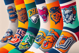 design custom and unique socks design