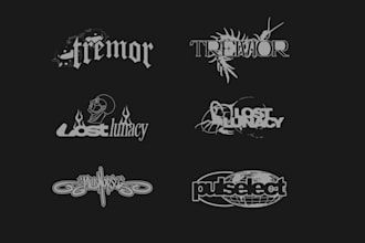 create streetwear y2k grunge logo design