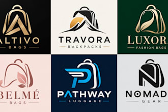 design a professional, travel, outdoor luggage fashion backpack logo