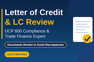 review letter of credit lc and proforma invoice for compliance