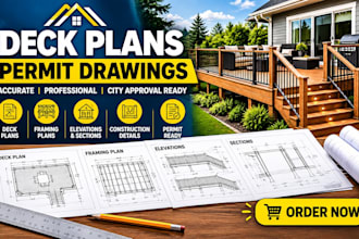 design deck plans and permit drawings for city approval