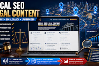 write location based SEO legal content and city pages for your law firm