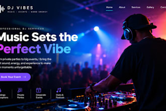 design wix dj website wix wedding dj website wix event entertainment website
