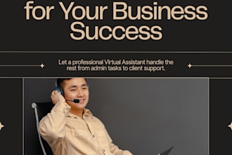 be professional virtual assistant for admin task