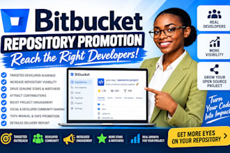 promote your bitbucket repository to targeted developers