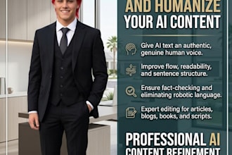 edit and humanize ai content, ai content editing professionally