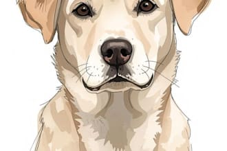 draw a rainbow watercolor portrait of your pet