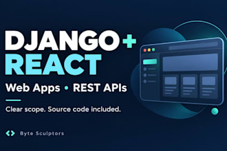 fix django bugs and build rest apis and react web apps