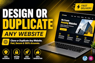 duplicate or redesign a responsive wordpress website