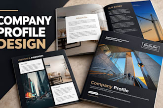 design a company profile or annual report in adobe indesign