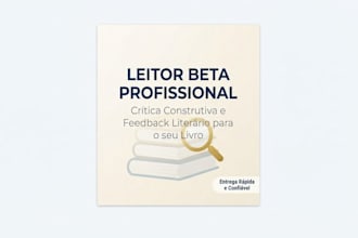 ser seu leitor beta profissional