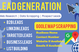 do b2b lead generation, lead scraping and targeted email list building