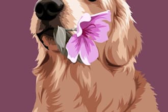 design custom pet portrait