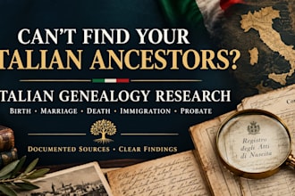 research italian ancestry, genealogy, probate and citizenship records