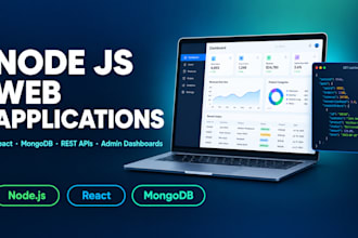 be your node js developer to build web apps with reactjs, nextjs, nodejs, mern