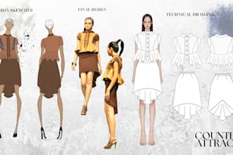 do technical drawing for fashion