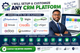 pipelinedeals bigin greenrope streak CRM creatio vtiger odoo goldmine engagebay