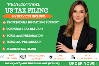 prepare and file us corporate tax return form 1120 and 1120s