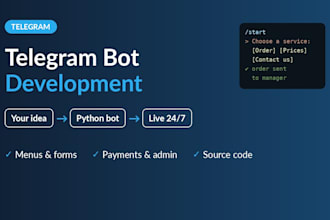 build a custom telegram bot in python for your business