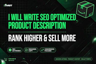 write SEO optimized amazon product description that sell
