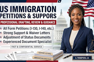 prepare us immigration petitions, legal documents and support letters