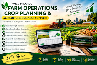 provide farm operations, crop planning and agriculture business support
