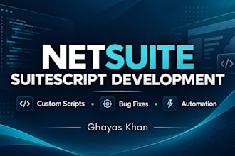 develop or fix netsuite suitescript and customizations