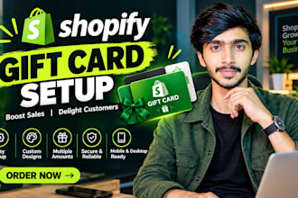 do shopify store gift card setup