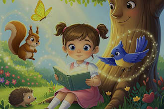 create children book illustrations using ai, picture book