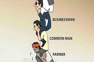create political and editorial cartoon