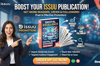 promote your issuu publication to increase views and followers