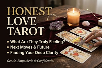 do an honest and intuitive love tarot reading