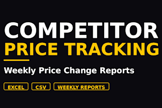 build a competitor price monitoring tracker with weekly price change reports