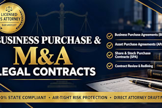 draft a comprehensive business purchase agreement as a US attorney